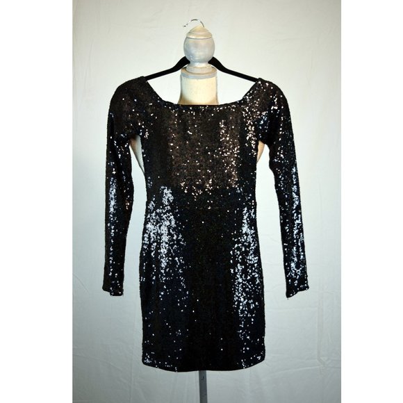 HOMMAGE FROM LOS ANGELES SEQUIN COCKTAIL DRESS - Picture 1 of 6